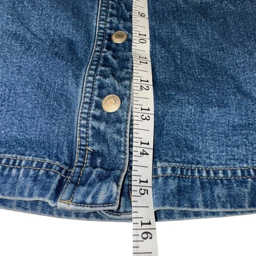 Gap Women’s Size 8 Denim Button-Front Skirt Hot Throwback Fashion Accessorie - Picture 5 of 6